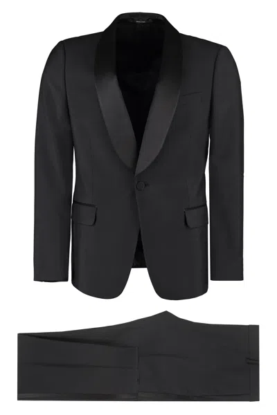 Gucci Wool And Mohair Two-piece Suit For Men In Black