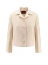 Gucci Wool And Silk Blazer With All-over Gg Motif