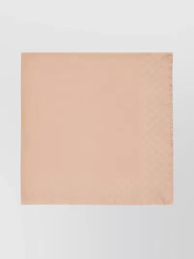 Gucci Wool And Silk Blend Scarf With Fringed Edges