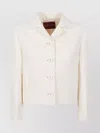 Gucci Wool And Silk Crepe Blazer With Notched Collar