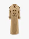 Gucci Wool And Silk Crepe Coat With All-over Gg Motif