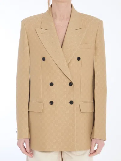 Gucci Wool And Silk Double-breasted Jacket