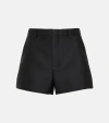 GUCCI WOOL AND SILK GABARDINE SHORTS