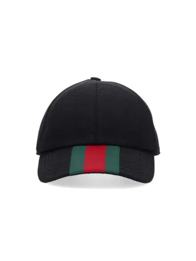 Gucci Men Original Gg Canvas Baseball Hat In Black