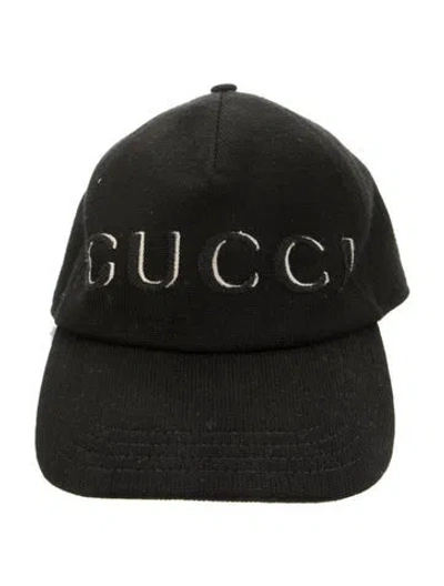 Pre-owned Gucci Wool Baseball Cap In Black