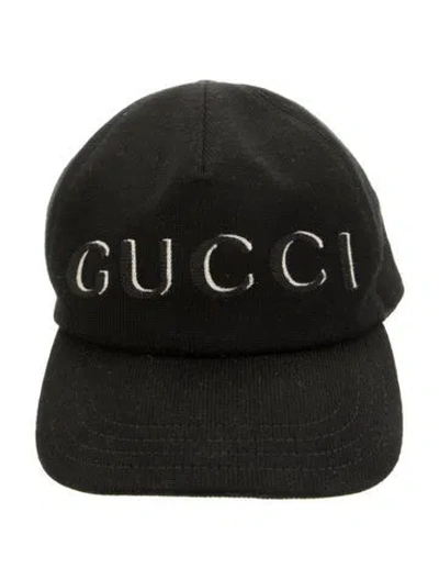 Pre-owned Gucci Wool Baseball Cap In Black