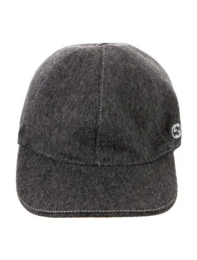 Pre-owned Gucci Wool Baseball Cap In Gray