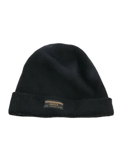 Pre-owned Gucci Wool Beanie In Black