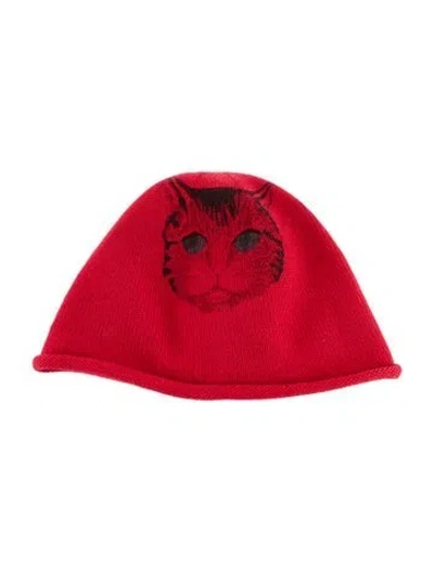 Pre-owned Gucci Wool Beanie In Red