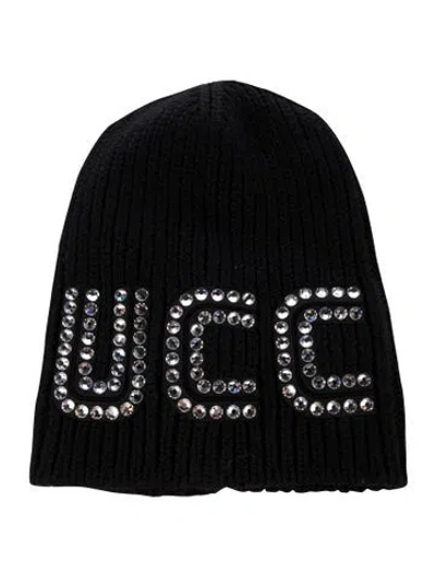 Pre-owned Gucci Wool Beanie W/tags In Black