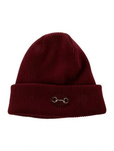 Pre-owned Gucci Wool Beanie W/tags In Red