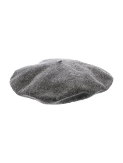 Pre-owned Gucci Wool Beret In Grey