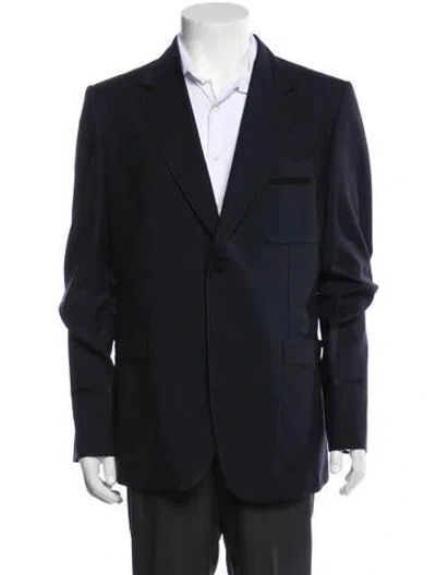 Pre-owned Gucci Wool Blazer In Blue