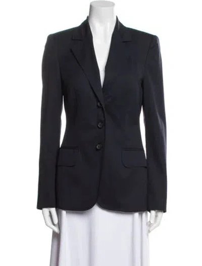 Pre-owned Gucci Wool Blazer In Blue