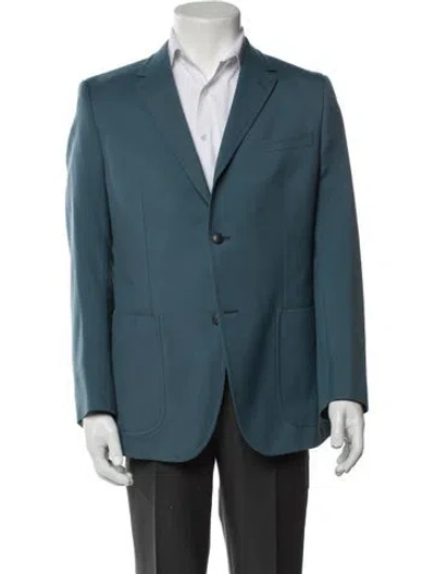 Pre-owned Gucci Wool Blazer In Blue