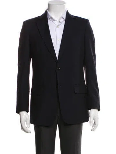 Pre-owned Gucci Wool Blazer In Blue
