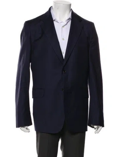 Pre-owned Gucci Wool Blazer In Blue