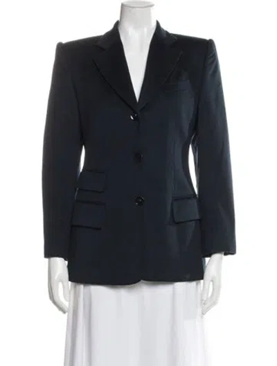Pre-owned Gucci Wool Blazer In Blue