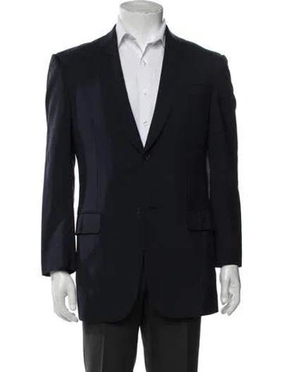 Pre-owned Gucci Wool Blazer In Blue