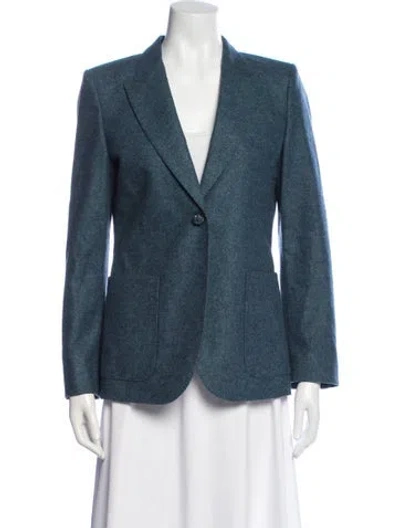 Pre-owned Gucci Wool Blazer In Blue