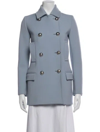 Pre-owned Gucci Wool Blazer In Blue