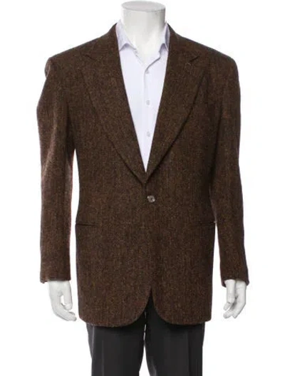 Pre-owned Gucci Wool Blazer In Brown