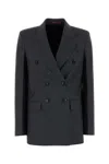 Gucci Double-breasted Wool Blazer In Gray