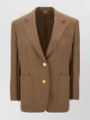 Gucci Oversized Wool Blazer With Back Clamp Detail