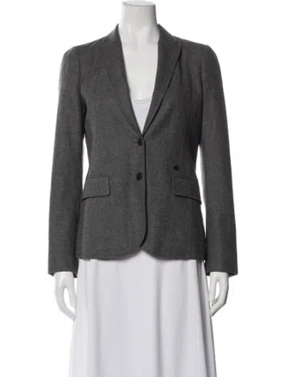 Pre-owned Gucci Wool Blazer In Gray