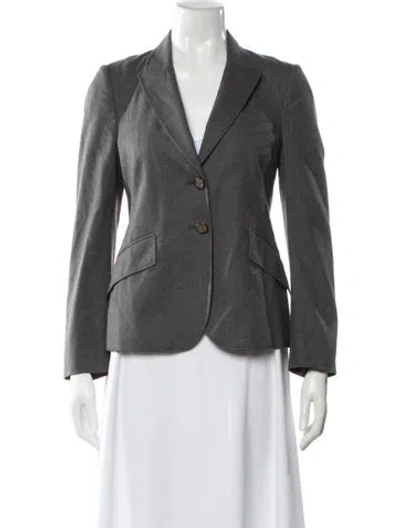 Pre-owned Gucci Wool Blazer In Gray