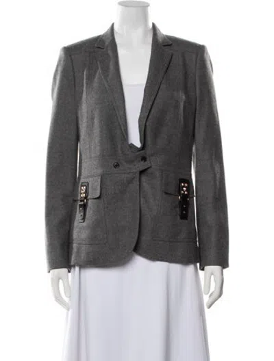 Pre-owned Gucci Wool Blazer In Grey