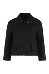 Gucci Boucle Wool Jacket In Black
