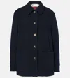 Gucci Wool-blend Bouclé-tweed Coat In Blue