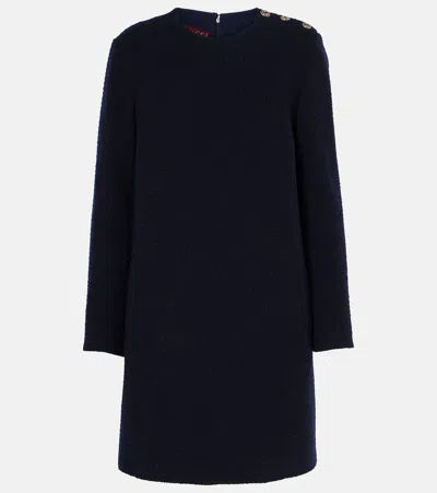 Gucci Damier Boucle Dress In Blue