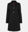 Gucci Wool-blend Coat In Black