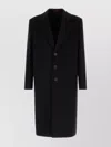 Gucci Wool Blend Coat Notch Lapel In Black