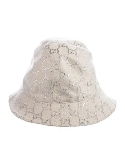Pre-owned Gucci Wool Blend Fedora Hat In Neutral