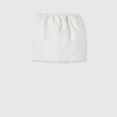 Gucci Elastic Waist Skirt In Gray