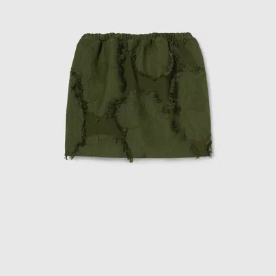 GUCCI GUCCI WOOL BLEND FIL COUPÉ MINI SKIRT