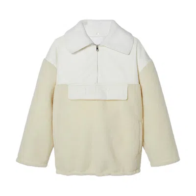 Pre-owned Gucci Wool Blend Fleece Zip Jacket 'white' | Women's Size Xs