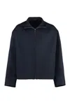 Gucci Wool Twill Embroidered Jacket In Blue