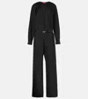 Gucci Wool-blend Jumpsuit In Schwarz