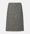 Gucci Midirock Aus Einem Wollgemisch In Gray