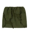 Gucci Mini Forest Green Skirt In Floral Jacquard In Green