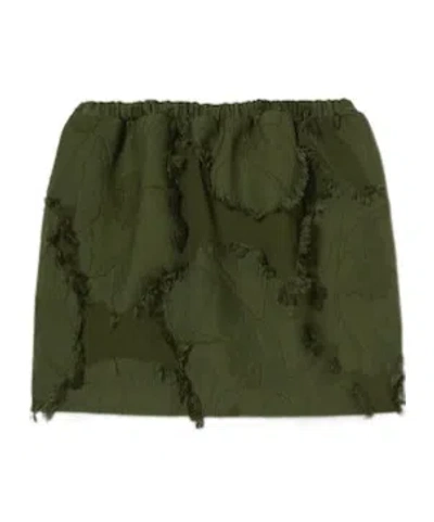GUCCI GUCCI FLORAL JACQUARD MINI SKIRT