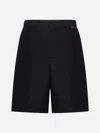 Gucci Tailored Mid-thigh Shorts With Finish In Black