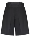 Gucci Wool Blend Shorts In Black