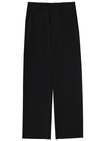 Gucci Wool Blend Tailored Pants In Black