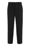 Gucci Tailored Cady Trousers With Pockets And Crease In Black