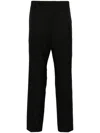 Gucci Wool Blend Twill Bush Trousers In Black